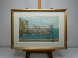 Buy Antique Naive Italian School Oil Painting On Paper Of Venice Or Naples . Framed • 135£