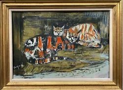 Buy * * Massive Sale * *  George F Campbell Two Cats Resting (was £4,880 Now £3,880) • 3,880£