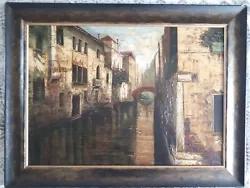 Buy Contemporary Gallery Framed Large Original Oil On Canvas Painting Venice - Art • 350£