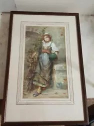 Buy Giovani Boldini Italian (1842 - 1931) Original Watercolour 'Peasant Girl'. • 699£
