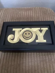 Buy Ryca Ryan Callanan Joy Poptorian Artwork Glitter Smiley Face Framed Signed • 30£