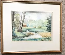 Buy Jack Savage Framed Watercolour East Anglian Country Walk With Stream • 43£