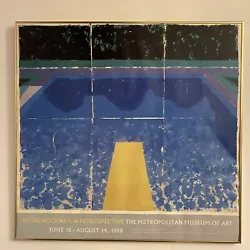 Buy David Hockney  Day Pool With Three Blues  Original 1988 Exhibition Poster • 710.41£