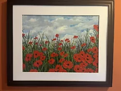 Buy New Poppy Art Original Oil Painting “Inspirational Poppies” Signed And Framed • 50£