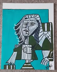 Buy Original Signed Painting Picasso Style  14x11 Inches Direct From Artist • 12£