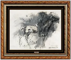 Buy LeRoy Neiman Original Oil Painting Signed Horse Racing Belmont Jockey Sports Art • 14,914.95£
