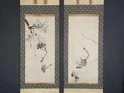 Buy Nw5944 Hanging Scroll  Monkeys  By Kano Naonobu & Yasunobu (Early Edo Era) • 630.70£