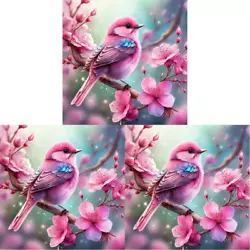 Buy Paint By Numbers Kit On Canvas DIY Oil Art Bird Picture Home Wall Decor40x40cm • 16.27£