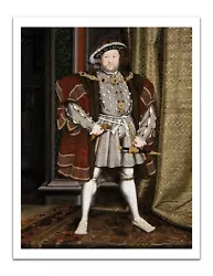Buy Henry VIII Portrait TUTDORS By Hans Holbein 1543 VINTAGE PAINTING 17 X 22  Print • 20.07£