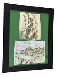Buy Purvis Young - Original Abstract Saints Painting + One Print - Framed, Green • 283.67£