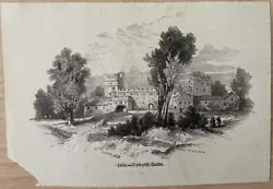 Buy Antique Print Naworth Castle C1860 • 4£