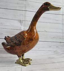 Buy Large Duck Ornament-Home-Garden-Decoration-100% Pure Bronze-Sculpture-Duck Deal • 441.72£