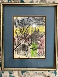 Buy Rare Vintage Antique Marc Chagall L’annee Rose Lithograph W/COA • 425.25£