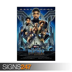 Buy MARVEL BLACK PANTHER (ZZ011)  MOVIE POSTER - Photo Poster Print Art * All Sizes • 0.99£