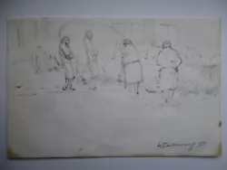Buy Original Pencil Drawing Signed  L.S.Lowry 57. • 9.99£