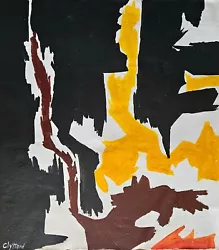 Buy Oil Painting On Canvas Abstract Signed Canvas CLYFFORD STILL Handmade Art • 30£
