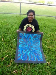 Buy SELINA  NUMINA 75 X 58 Cm Original Painting - Aussiepaintings Aboriginal Art • 138.34£