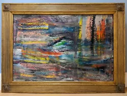 Buy Superb Large Abstract Oil Painting Graeme Orford-Dexter In A Neo-Classical Frame • 328£