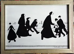 Buy Original Painting After L.s. Lowry  Figures On A Promenade  • 18£