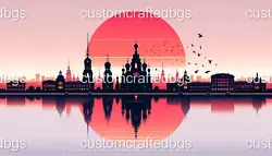 Buy Minimalist Sunset Scene With The Saint Petersburg • 1.04£