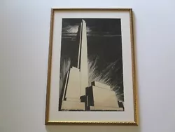 Buy Antique  Painting Drawing Art Deco Illustration Architectural Futurist Iconic • 555.01£