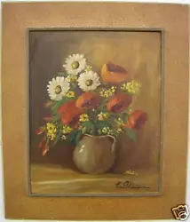 Buy Beautiful Oil 1960   Les Flowers Of Champs   • 83£