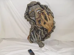Buy Unique Abstract Screaming Face Clay Sculpture - Fey Mythical Woodland • 80£