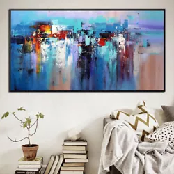 Buy Canvas Abstract Decorative Painting 120cm Pure Hand-painted Unframed • 31.08£