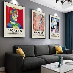 Buy 3 Pce Picaso Canvas Arts Stunning Colours Abstract Amazing CANVAS PICTURES 106 • 23£