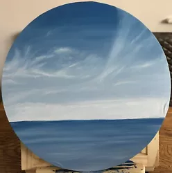 Buy Original Seascape Cloud Oil Painting Signed 40cm • 60£