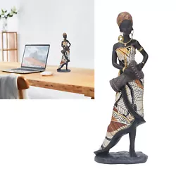 Buy African Statue Hand Crafted Lifelike Appearance Musician African Statues • 40.69£