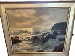 Buy Original Vintage Frederick Waugh Large Oil Painting On Canvas Seascape • 14,962.40£