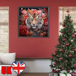 Buy Paint By Numbers Kit On Canvas DIY Oil Art Tiger Picture Home Wall Decor 50x50cm • 9.47£