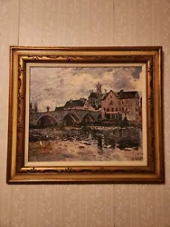 Buy Vtg Alfred Sisley The Bridge Of Moret-sur-Loing, 1887 Oil Painting Reproduction  • 16.59£