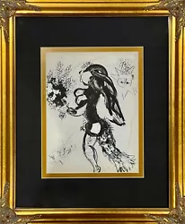 Buy MARC CHAGALL- Original Color Lithograph On Velin Paper Mourlot, Paris, NEW FRAME • 1,417.49£