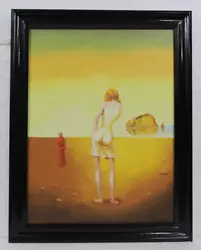 Buy Amazing Salvador Dali Oil On Canvas 1959 With Frame In Golden Leaf Very Nice • 471.71£
