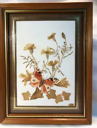 Buy Watercolour Of Butterfly Surround By Dried Flowers By Mandy Dawkins -22.3cm Tall • 46.95£