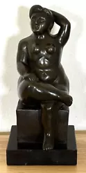 Buy Vintage Rare Karen Vobisova Nude Woman Brass 10.5  Statue Figurine Marble Base • 472.49£
