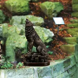 Buy Polyresin Wolf Figurine Table Collection Decorative Art Ornament Animal Statue • 29.69£