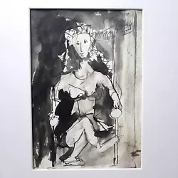 Buy Original Pablo Picasso Hand Painted Ink On Paper Portrait Signed, Not A Print • 289£