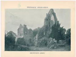 Buy Dryburgh Abbey Scottish Borders Antique Print Picture Victorian 1900 BPF#1121 • 2.99£