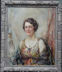 Buy Elsie March British Art Deco 1933 Female  Portrait Oil Painting March Dynasty • 5,500£