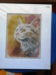 Buy Paul Knight Original Pastel Painting Cat Unframed Signed • 70£