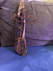 Buy Handmade Hanging Copper Wire Tree Picture Holder On Real Driftwood Twisted Metal • 74.42£