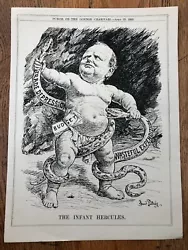 Buy 1925 Cartoon Print   The Infant Hercules    Winston Churchill & The Budget  • 13.99£
