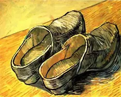Buy Vincent Van Gogh Art Shoes Painting A2 CANVAS PRINT Art Poster 18 X 24  • 17.90£