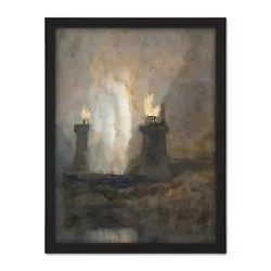 Buy Attr To  William Turner Carron Iron Works Painting Framed Wall Art Print 18X24 • 36.99£