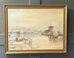 Buy Framed Original Painting Of A Fishing Scene By J Ludgate • 25£