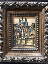Buy Old Original Painting Of Prague - Antique? • 28£