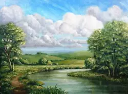 Buy Original Irish Art Painting Landscape Signed J Nicol Dated 1952 Framed • 69.99£
